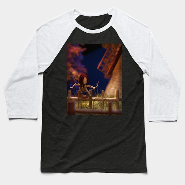 Low poly archer Baseball T-Shirt by vixfx